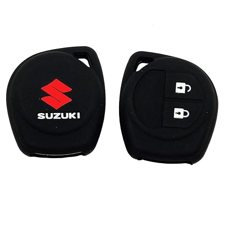2PCS Silicone Car Key Cover for Maruti Suzuki S Presso,Swift,SX4,DZire,Ignis,Alto,Vitara Brezza,Celerio,Ertiga,Ciaz,SCross,Baleno,Ritz 2 Button