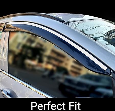 Smoke Chrome Line Door Visor for Maruti