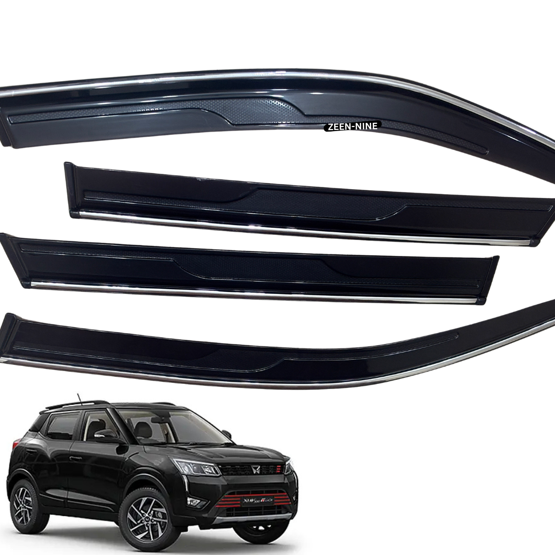 Smoke Chrome Line Door Visor for Mahindra