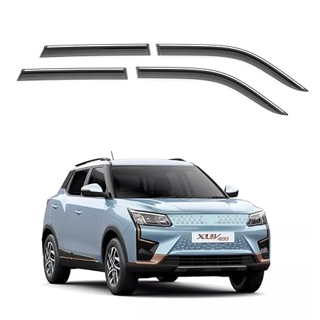 Smoke Chrome Line Door Visor for Mahindra
